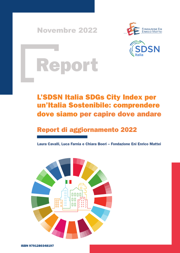 L’SDSN Italia SDGs City Index per un’Italia Sostenibile: comprendere dove siamo per capire dove andare cover