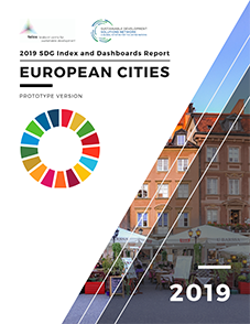SDG Index and Dashboards Report for European Cities cover